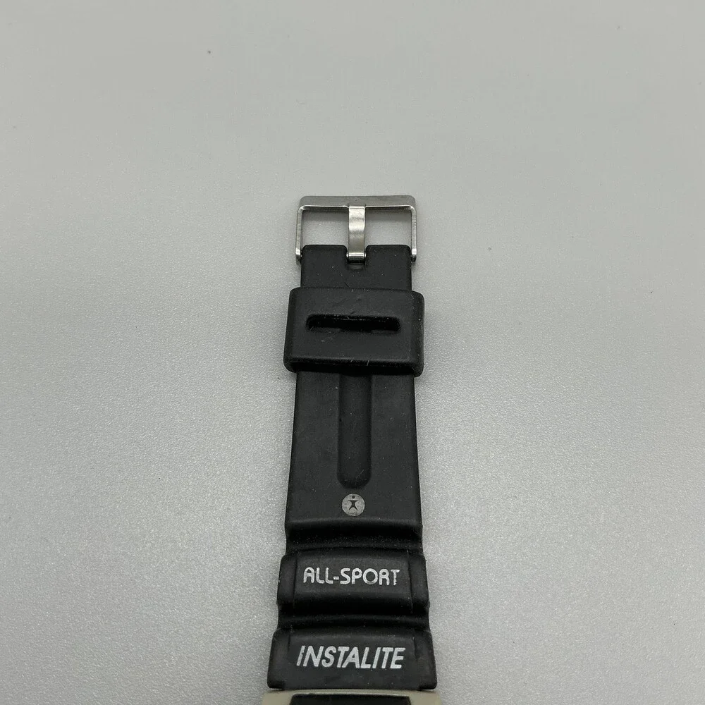Armitron All-Sport Instalite Mens Watch 40mm Green Digital Alarm Rubber Strap